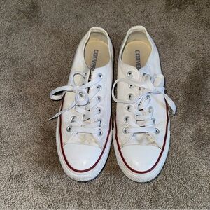 White Chuck Taylor All Star Canvas Low Top Size 8 W